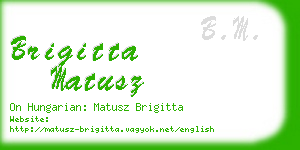 brigitta matusz business card
